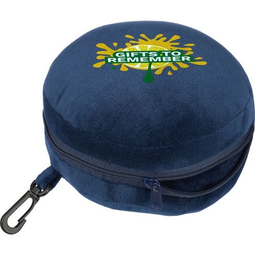Almohada y antifaz de viaje, de poliéster Leontine