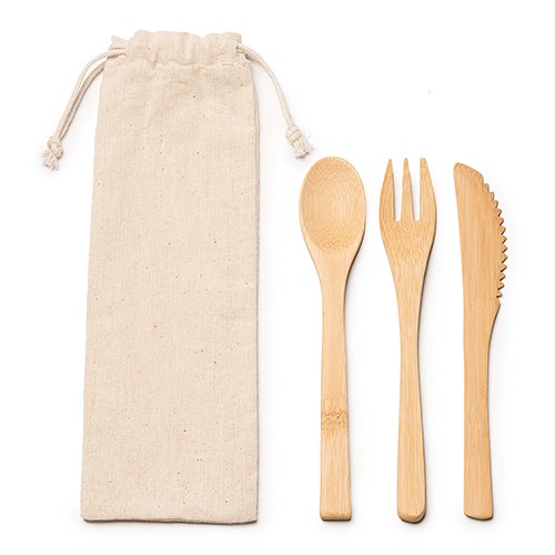 Bamboo cutlery set  Foraker