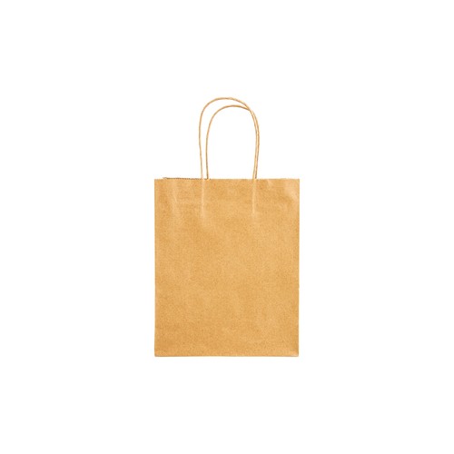 100% recycled paper 100 gr/m2, shopping bag with guesset