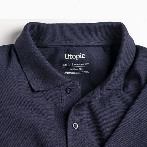 100% recycled fabric polo