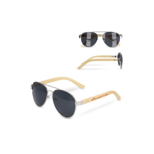 Bamboo leg aviator sunglasses