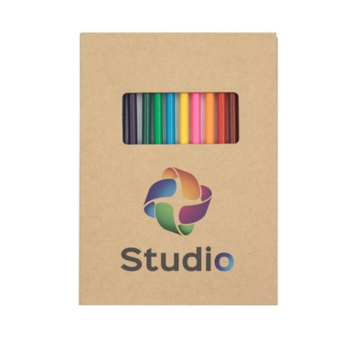 Coloured pencil set, notebook | Paddy
