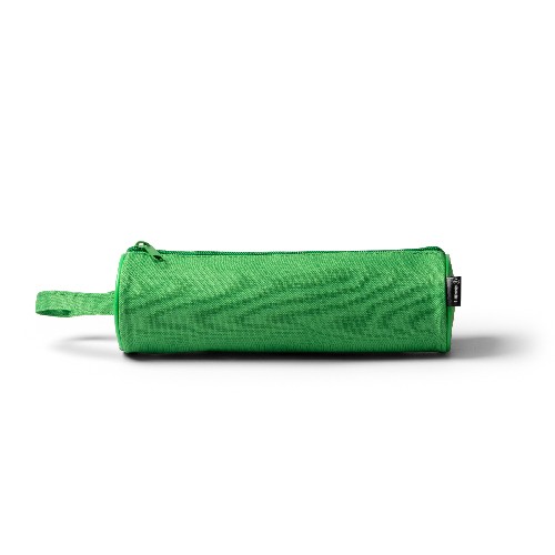 Cylindrical case with coordinated colored zipper. Aluìsio