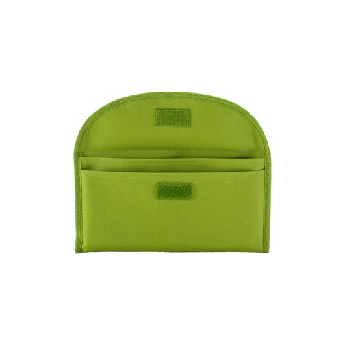 600D polyester document pouch with two pockets and velcro closure