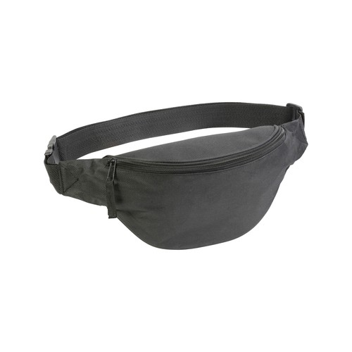 600 D Polyester slim, 1 pocket, with adjustable waist strap and clip closure