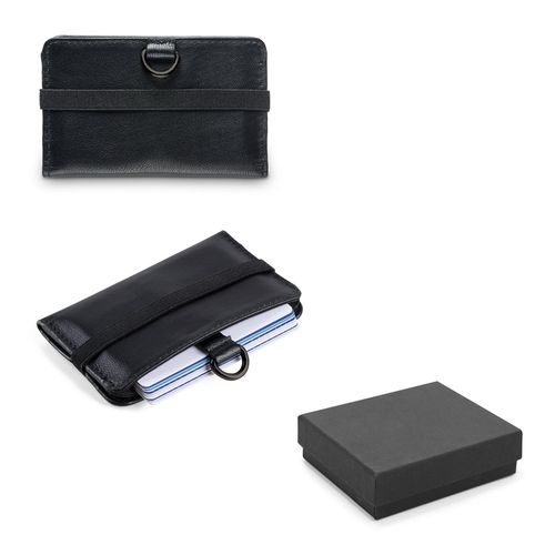 ORVYN. Leather wallet with RFID blocking for 10 cards