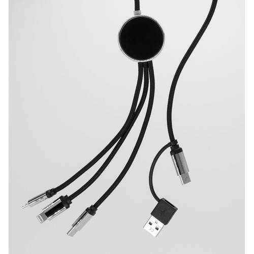 4IN1 LONG CABLE WITH ELIGHTED LOGO FOR ENGRAVING