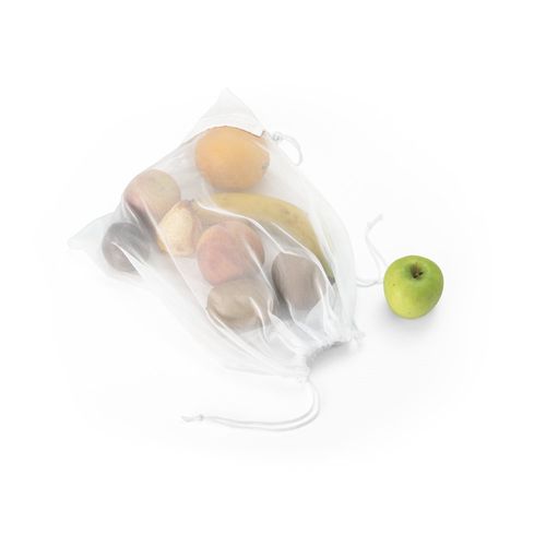 BOLZANO. Foldable bag made of mesh and 190T recycled polyester (100% rPET)