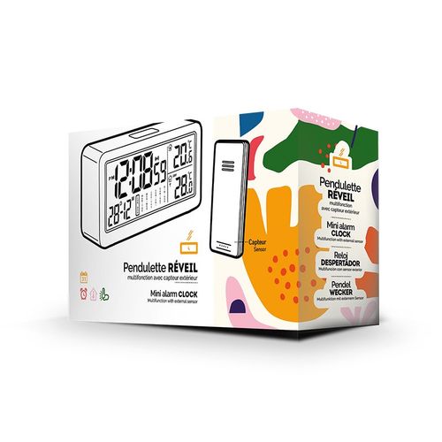 ALARM CLOCK MULTIFUNCTION WITH EXTERNAL TEMPERATURE SENSOR