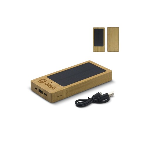  Powerbank bambou solaire 8000mAh