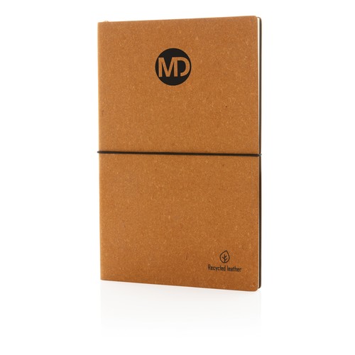 A5 GRS recycled leather notebook