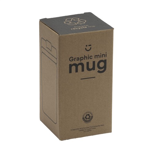 Graphic Mini Mug RCS Recycled Steel 250 ml gobelet iso