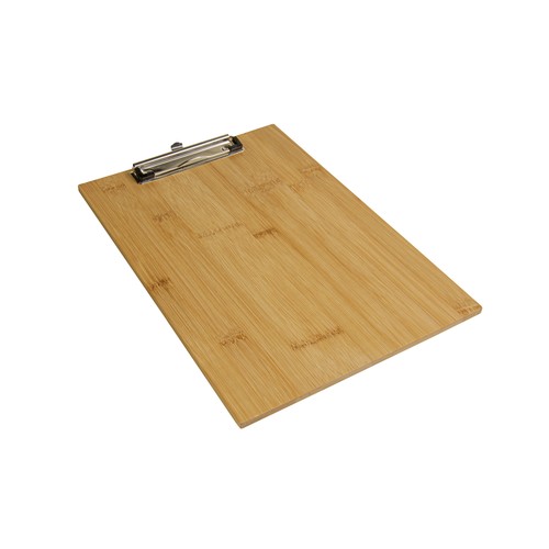 Bamboo A4 folder with metal clip