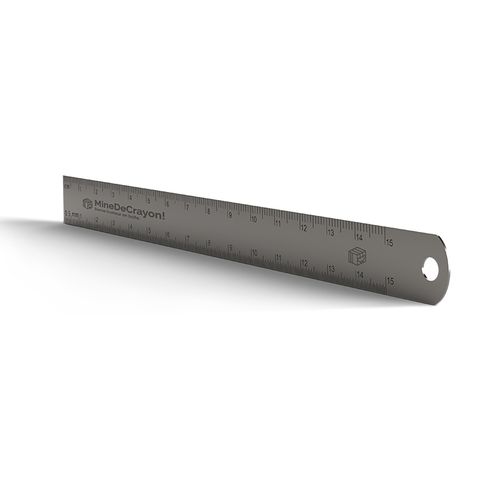 170x15MM STAINLESS STEEL RULER WITH SUSPENSION HOLE