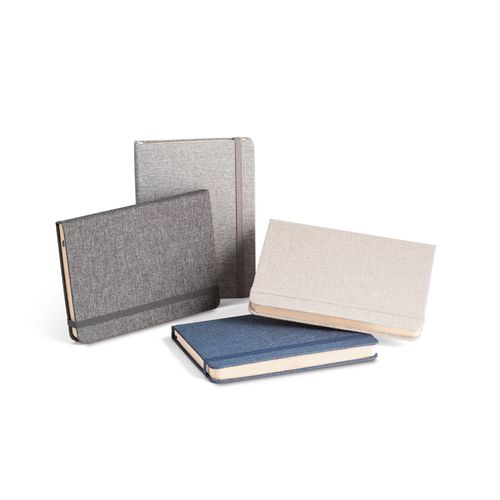 BOYD. Notatnik A5 z poliestru pochodzącego (100% rPET) z kartkami w linie