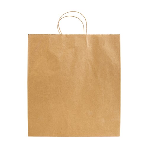 100% recycled paper 100 gr/m2, shopping bag with guesset