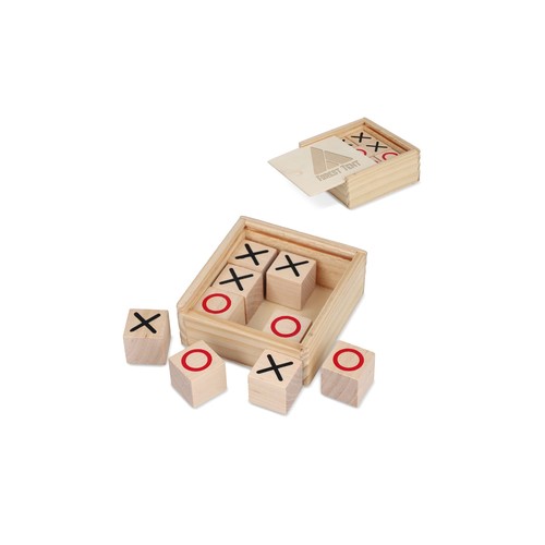 Tic Tac Toe set in wooden box