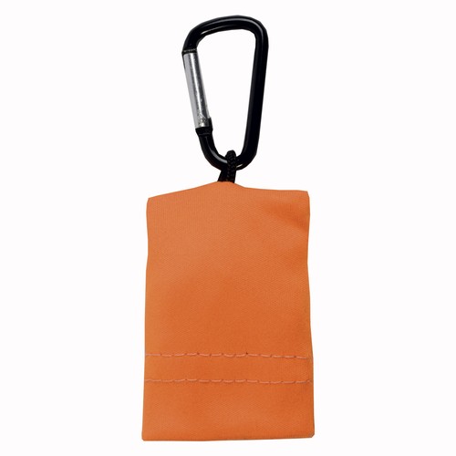 Snap hook keychain with foldable polyester microfibre screen/lens cleaning cloth