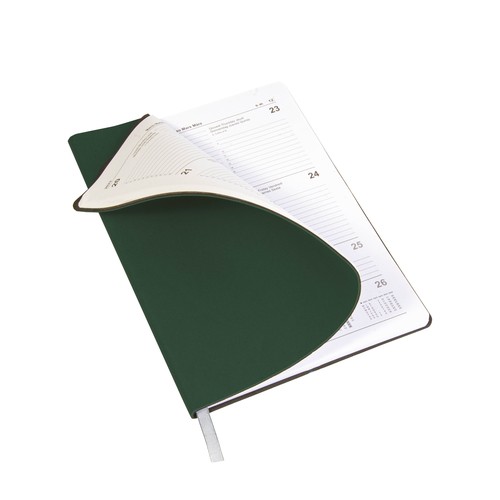 2026 daily planner with soft cover in thermo-reactive PU