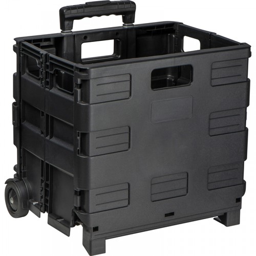 Folding shopping trolley