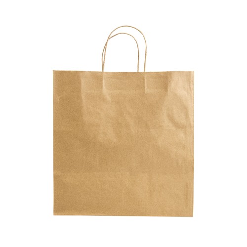 100% recycled paper 100 gr/m2, shopping bag with guesset