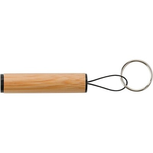 Bamboo keyring, LED light