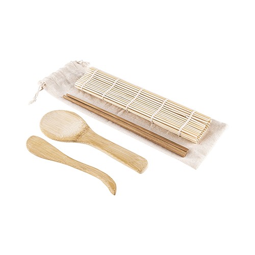 Sushi set supplied in cotton pouch Chioggia