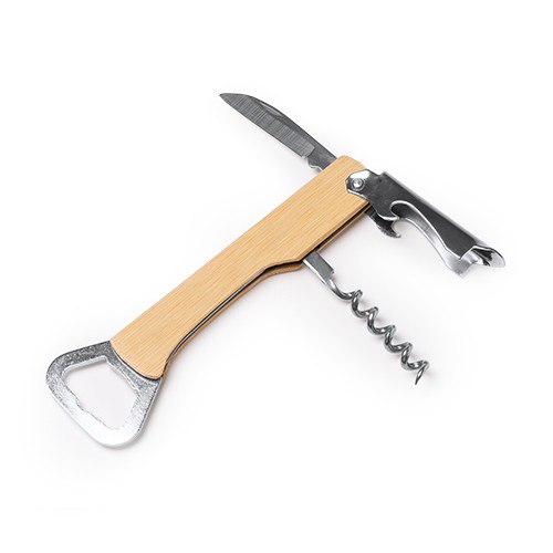 Classic design corkscrew with a bamboo body. Jamila