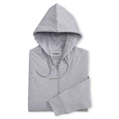 100% regenerated fabric unisex hooded sweatshirt