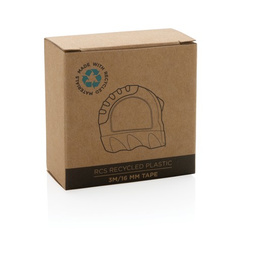 Mètre ruban 3M/16 mm en plastique recyclé RCS