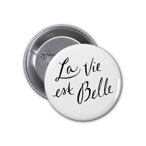 Badge EPINGLE rond Mat 75 mm