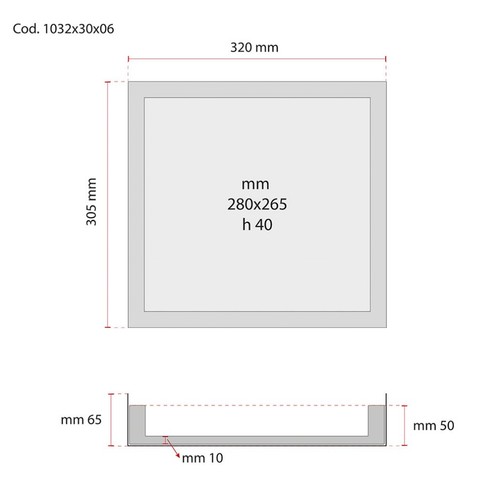 Boîte autoportante bleue 200x135x50 mm