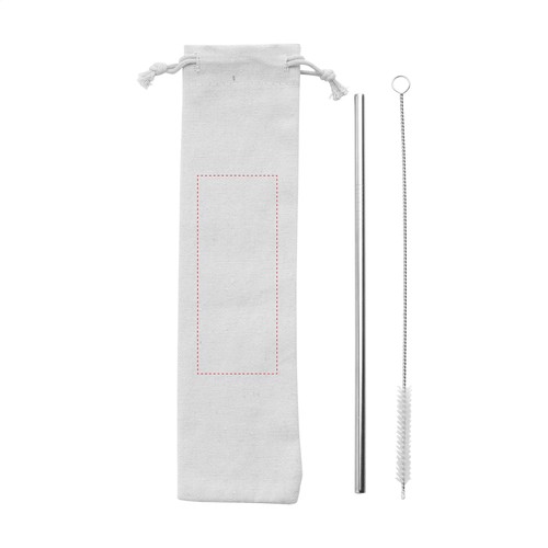Reusable 1 piece ECO Straw Set RVS rietje