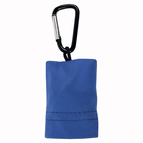Snap hook keychain with foldable polyester microfibre screen/lens cleaning cloth