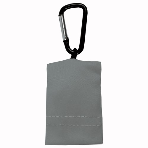 Snap hook keychain with foldable polyester microfibre screen/lens cleaning cloth