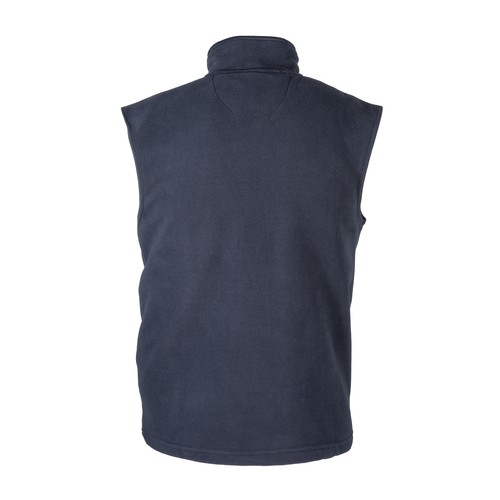Fleece (180 g/m2) vest with zip and 2 side pockets. Sizes: S/M/L/XL/XXL