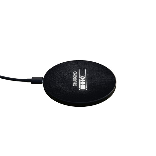 15W leather wireless base