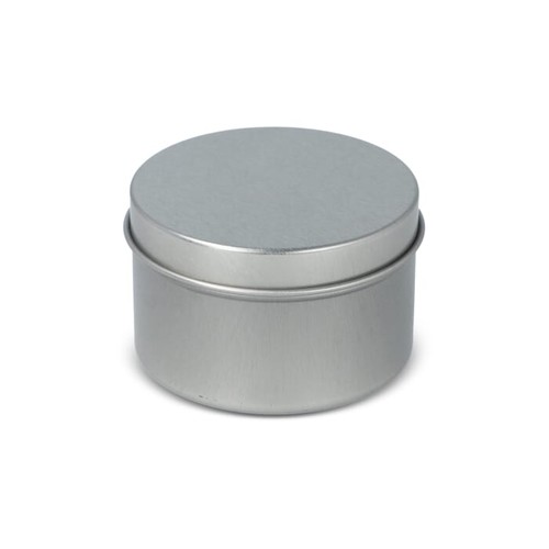 Bougie parfumée à base de plantes Kirtan dans une grande boîte en métal recyclé