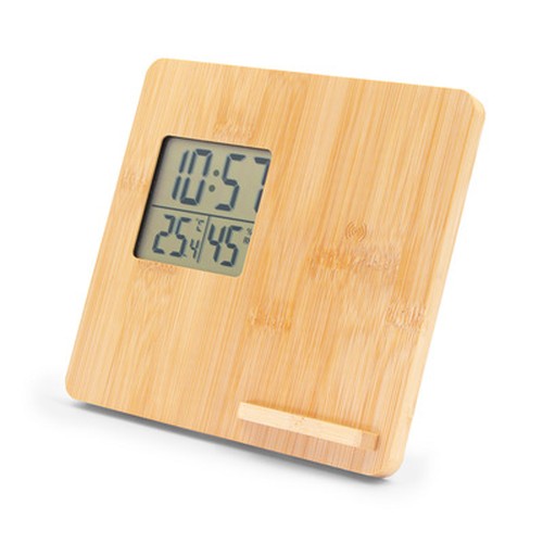 Bamboo wireless charger 10W, weather station | Kahele