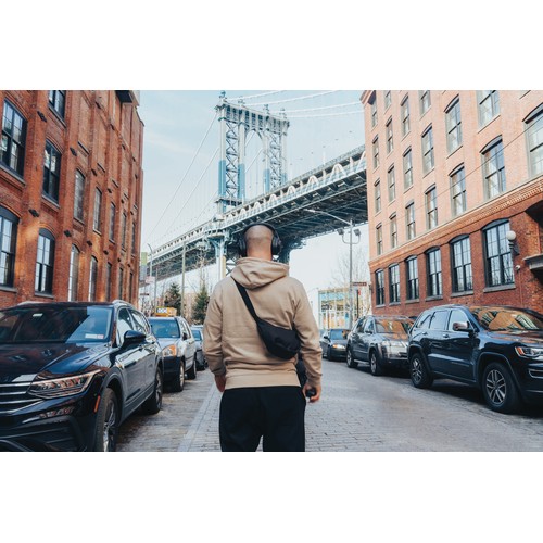 Crescent AWARE™ RPET half moon sling bag