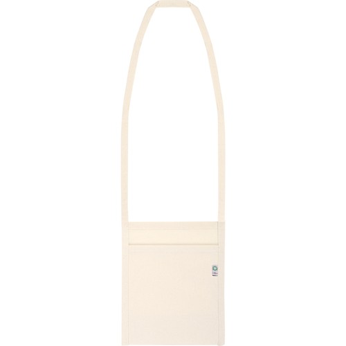 100% ORGANIC COTTON  (150gr/m²) CUP HOLDER SHOULDER BAG WITH GUSSET