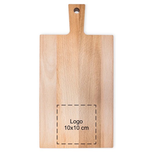 Beech board with handle without juice groove 37x19 cm