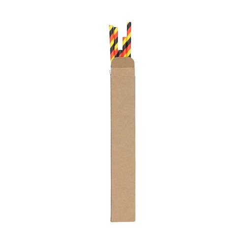 Paille en papier pour supporters, kit de 11 "German flag"