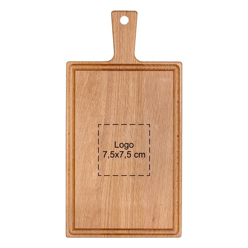Beech board with handle 33x16 cm