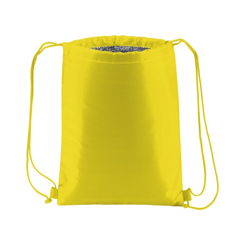 210T polyester insulated backpack with drawstring closure