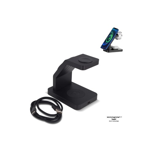 2708 | Xoopar Icon 3 in 1 Magnetic Wireless charger