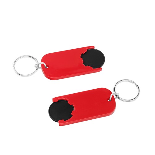 Chiphouder met winkelwagenmuntje 1€ "Alpha"