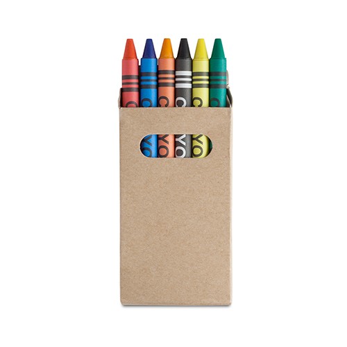 Ensemble de 6 crayons de cire Pegaso