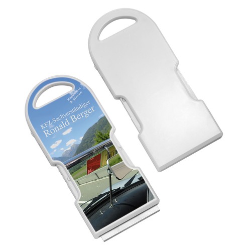 Rascador pegatinas ITV, peaje o camping