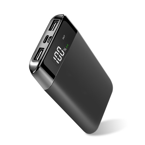 10000 mAh USB AND WIRELESS PLASTIC CHARGER